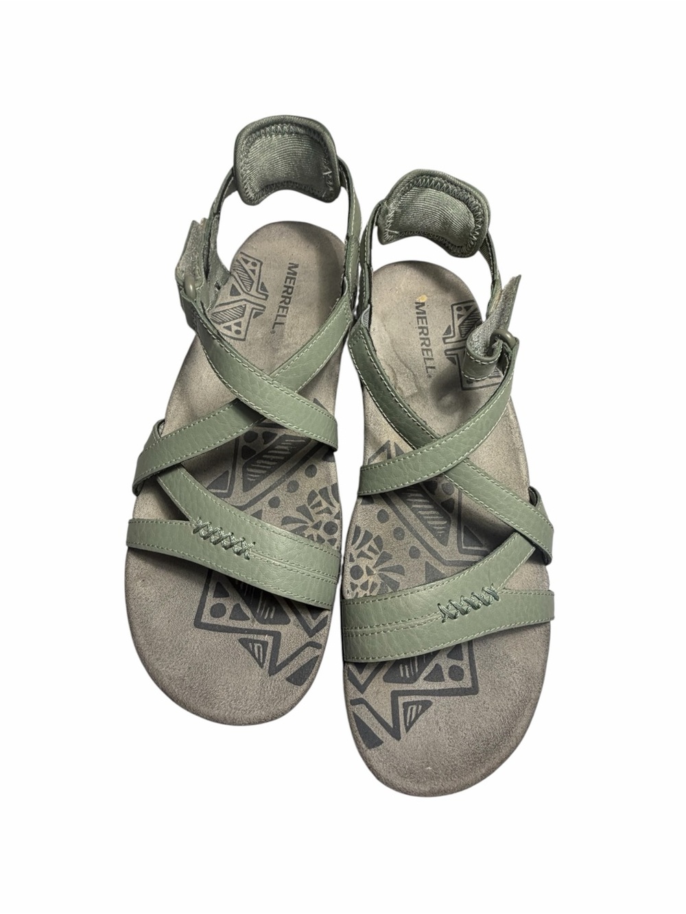 Merrell Blue Dove Green Cross-Strap Casual Sandals Sz 7 - Picture 7 of 13